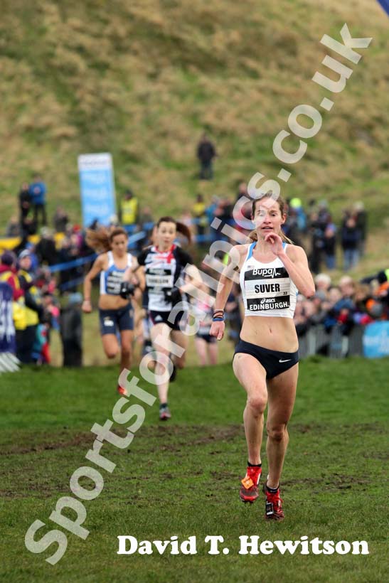 Mattie Suver (USA) during the senior womens BUPA Great Edinburgh Cross country.